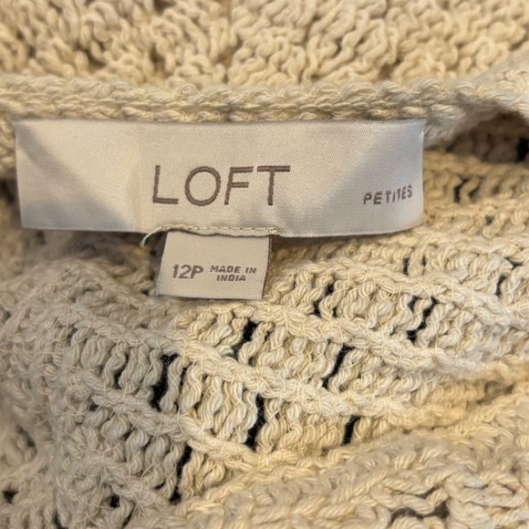 LOFT Crochet Halter Midi Dress - size 12p - Picture 4 of 6